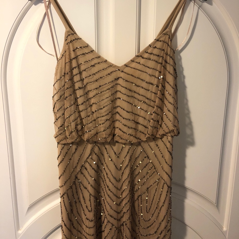 Adrianna Papell beaded formal dress, worn one time